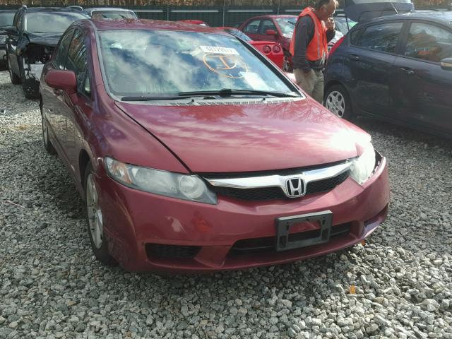 2HGFA1F67AH521322 - 2010 HONDA CIVIC MAROON photo 1