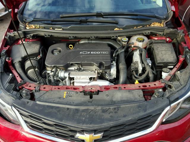 3G1BE6SM5HS527767 - 2017 CHEVROLET CRUZE LT RED photo 7