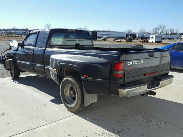 1B7MC3365WJ221669 - 1998 DODGE RAM 3500 BLACK photo 3