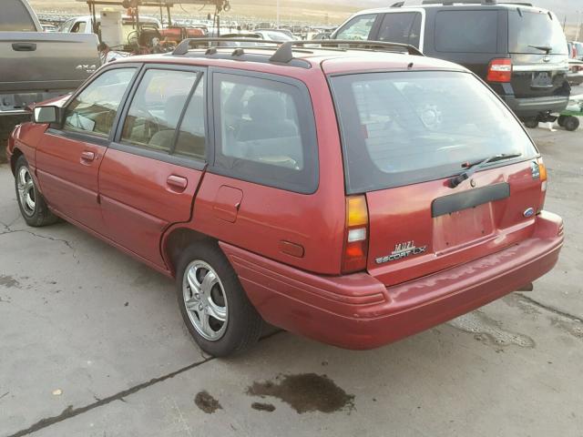 1FASP15J9SW245185 - 1995 FORD ESCORT LX RED photo 3