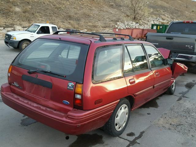 1FASP15J9SW245185 - 1995 FORD ESCORT LX RED photo 4