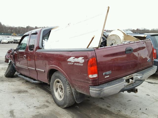 1FTZX18W4WNB25628 - 1998 FORD F150 MAROON photo 3