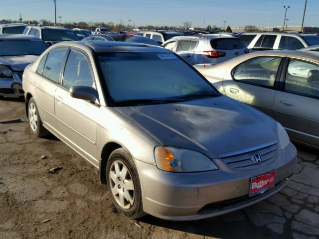 1HGES26712L077463 - 2002 HONDA CIVIC EX TAN photo 1