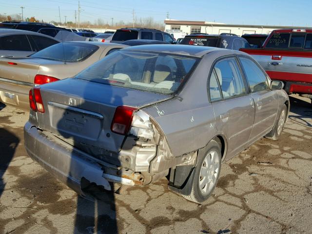 1HGES26712L077463 - 2002 HONDA CIVIC EX TAN photo 4