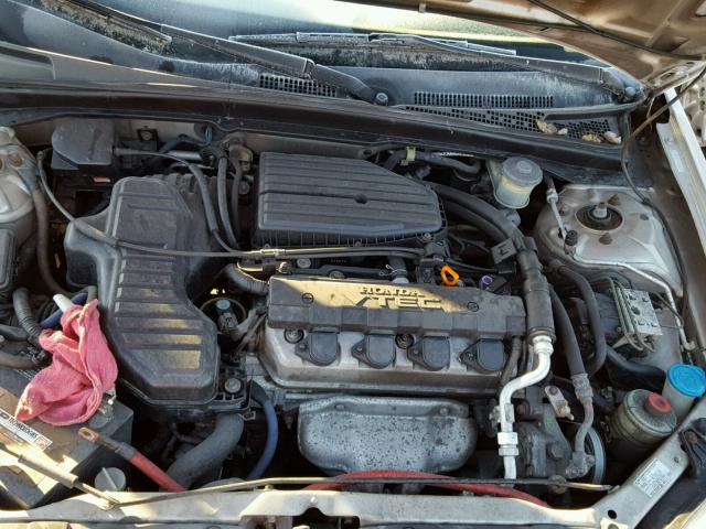 1HGES26712L077463 - 2002 HONDA CIVIC EX TAN photo 7