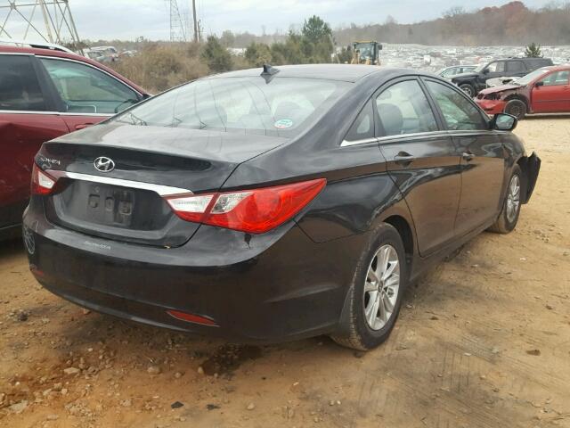 5NPEB4AC1DH795598 - 2013 HYUNDAI SONATA GLS BLACK photo 4