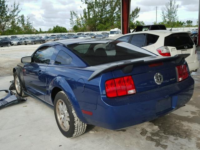 1ZVFT80N175248750 - 2007 FORD MUSTANG BLUE photo 3