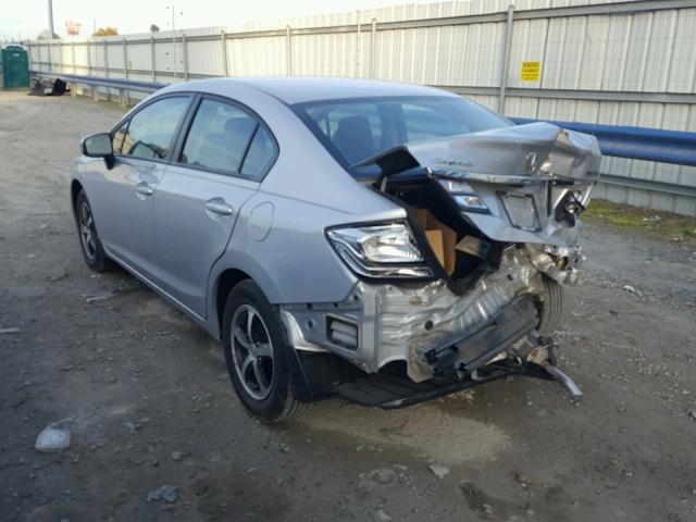 2HGFB2F79FH539694 - 2015 HONDA CIVIC SE SILVER photo 3