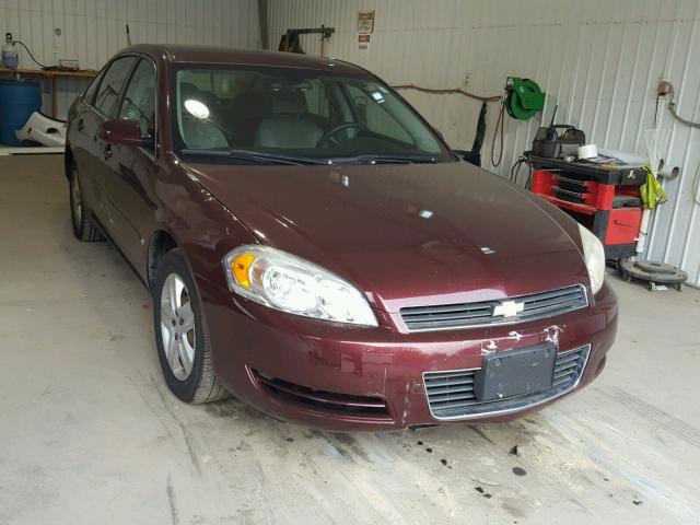 2G1WB55K479279781 - 2007 CHEVROLET IMPALA LS RED photo 1