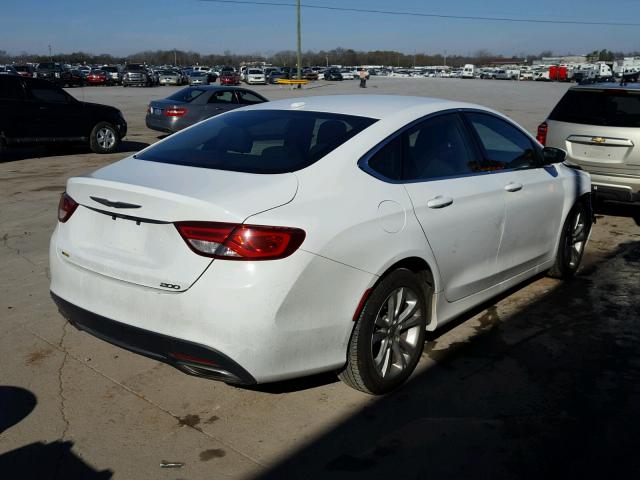 1C3CCCAGXFN759854 - 2015 CHRYSLER 200 LIMITE WHITE photo 4