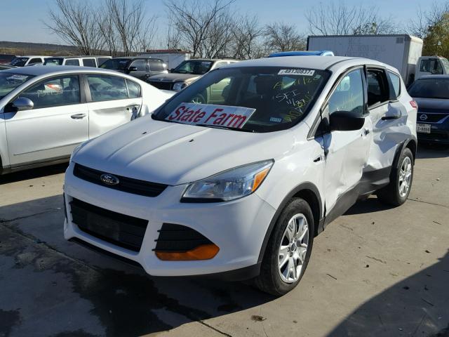 1FMCU0F74EUB15413 - 2014 FORD ESCAPE S WHITE photo 2