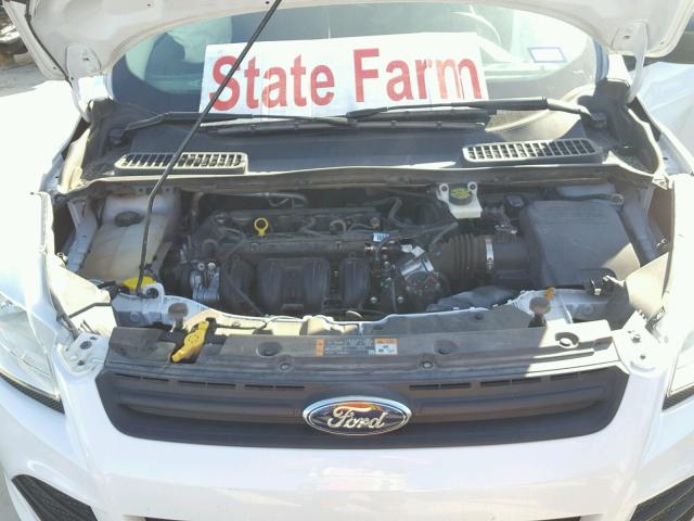 1FMCU0F74EUB15413 - 2014 FORD ESCAPE S WHITE photo 7