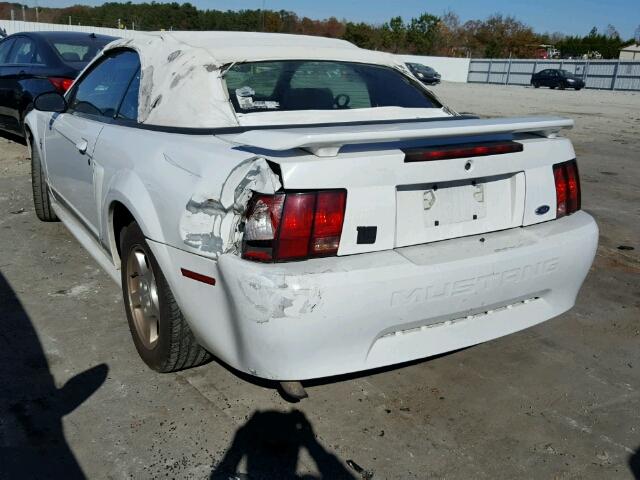 1FAFP44442F236604 - 2002 FORD MUSTANG WHITE photo 3