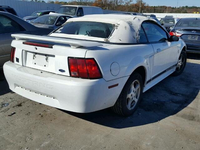 1FAFP44442F236604 - 2002 FORD MUSTANG WHITE photo 4