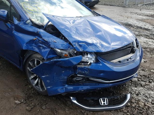 19XFB2F95FE219784 - 2015 HONDA CIVIC EXL 蓝色 照片 9