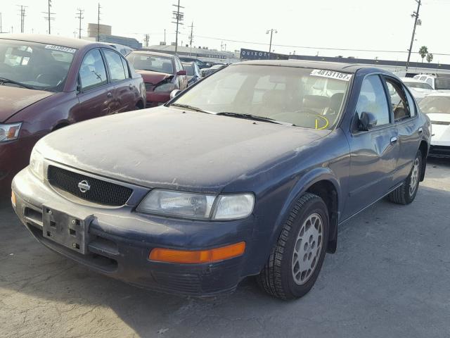 JN1CA21D5ST019722 - 1995 NISSAN MAXIMA GLE BLUE photo 2