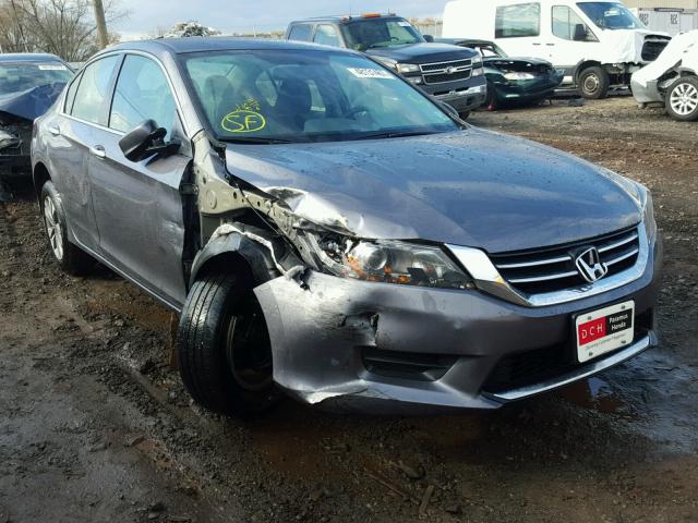 1HGCR2F37FA083561 - 2015 HONDA ACCORD LX GRAY photo 1