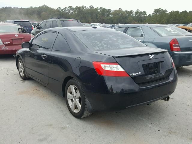 2HGFG12978H518610 - 2008 HONDA CIVIC EXL BLACK photo 3