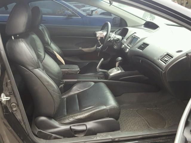 2HGFG12978H518610 - 2008 HONDA CIVIC EXL BLACK photo 5