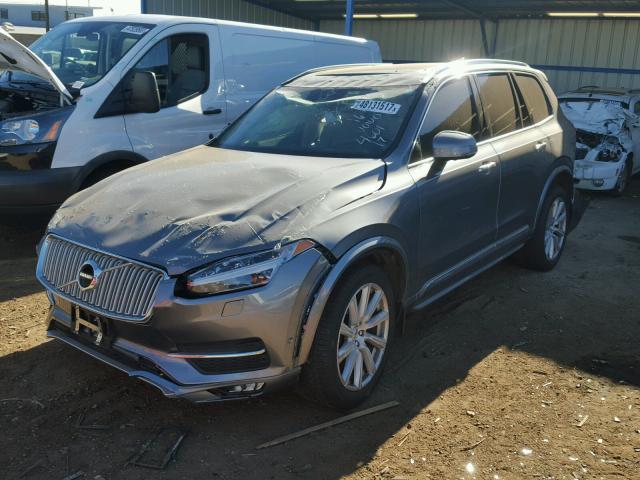 YV4A22PL3G1081524 - 2016 VOLVO XC90 T6 GRAY photo 2