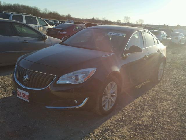 2G4GL5EX1E9205621 - 2014 BUICK REGAL BLACK photo 2