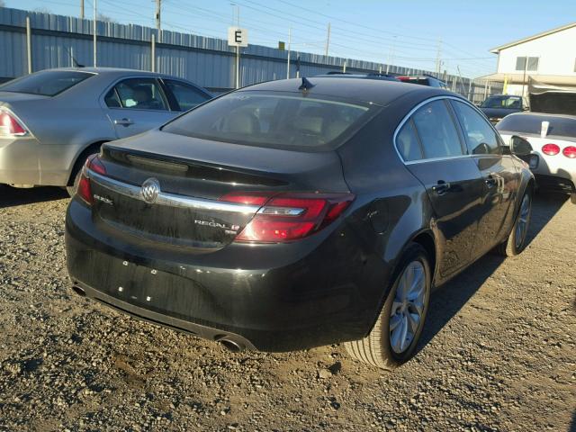 2G4GL5EX1E9205621 - 2014 BUICK REGAL BLACK photo 4