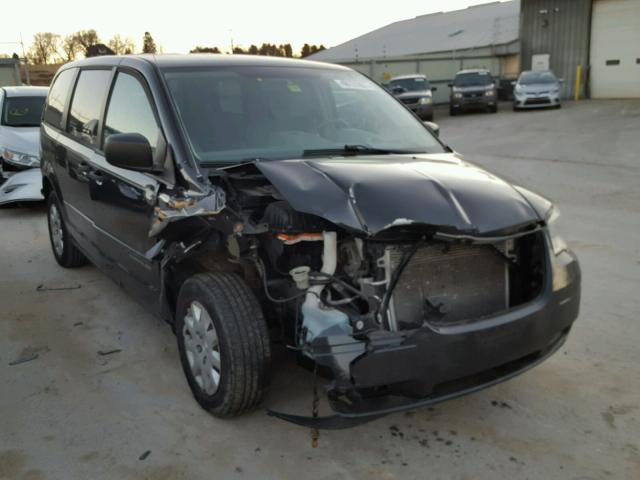 2A8HR44H18R707991 - 2008 CHRYSLER TOWN & COU BLACK photo 1