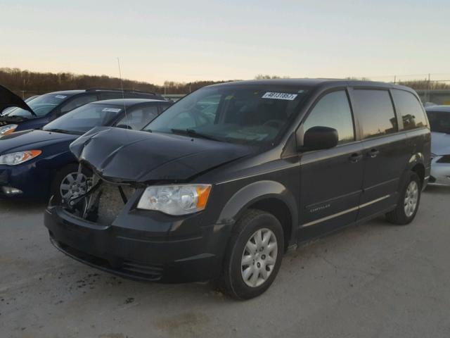 2A8HR44H18R707991 - 2008 CHRYSLER TOWN & COU BLACK photo 2