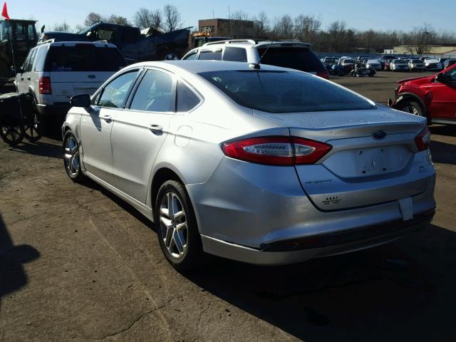 3FA6P0HR7DR297885 - 2013 FORD FUSION SE SILVER photo 3