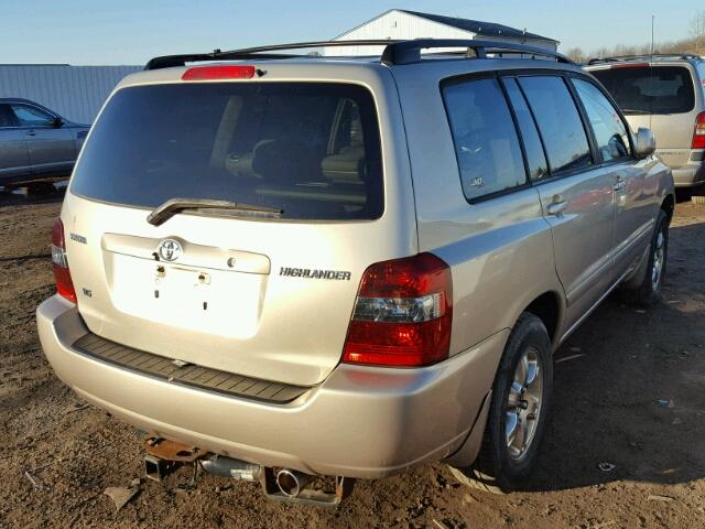 JTEDP21A670131181 - 2007 TOYOTA HIGHLANDER GOLD photo 4