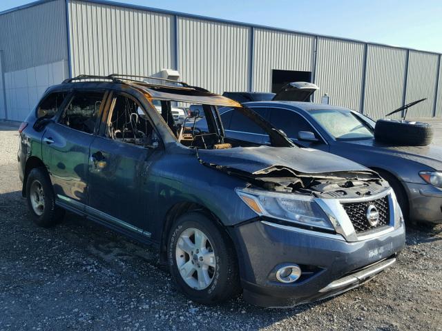 5N1AR2MN5EC658037 - 2014 NISSAN PATHFINDER BLUE photo 1