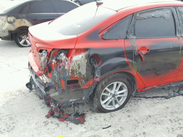 1FADP3F24FL345598 - 2015 FORD FOCUS SE RED photo 10