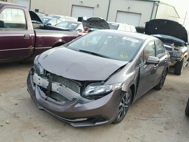 19XFB2F81FE060267 - 2015 HONDA CIVIC EX GRAY photo 2