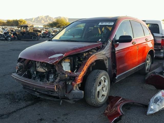 JHLRE48589C024979 - 2009 HONDA CR-V EX RED photo 2