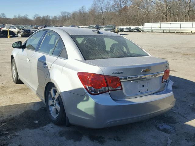 1G1PC5SB0F7174127 - 2015 CHEVROLET CRUZE LT SILVER photo 3