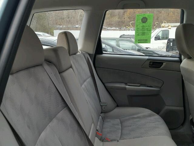 JF2SH6AC7AH741344 - 2010 SUBARU FORESTER 2 GREEN photo 6