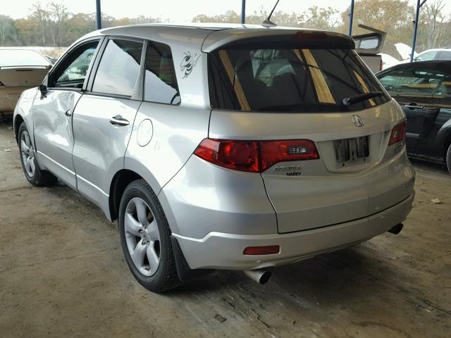 5J8TB18547A023946 - 2007 ACURA RDX TECHNO SILVER photo 3