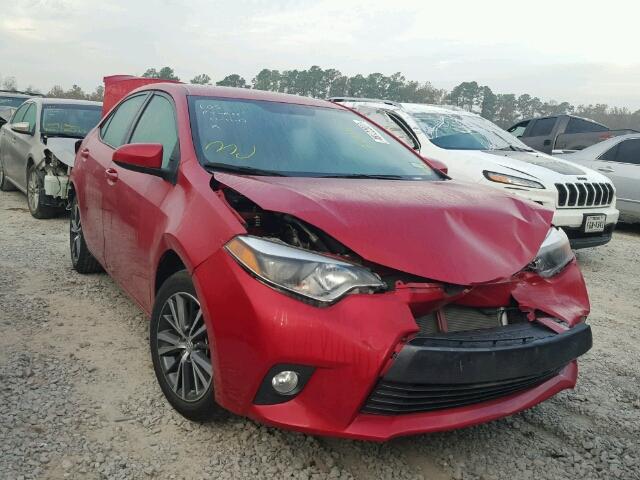 5YFBURHE2GP454414 - 2016 TOYOTA COROLLA L RED photo 1