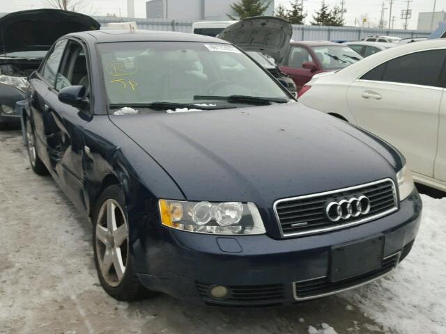 WAULC68E84A132976 - 2004 AUDI A4 1.8T QU BLACK photo 1