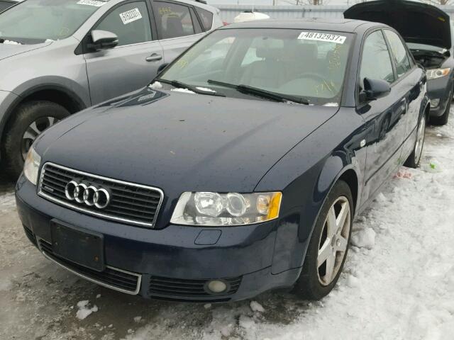 WAULC68E84A132976 - 2004 AUDI A4 1.8T QU BLACK photo 2