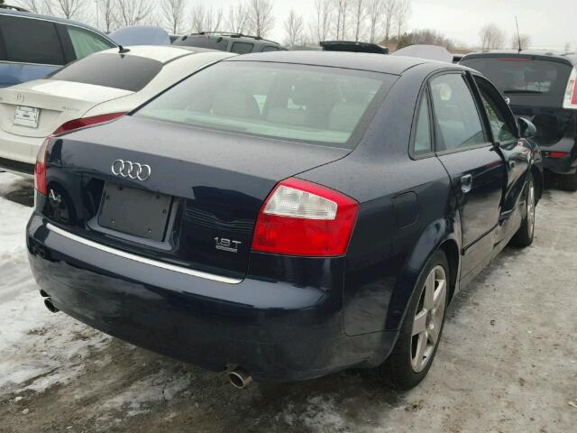 WAULC68E84A132976 - 2004 AUDI A4 1.8T QU BLACK photo 4