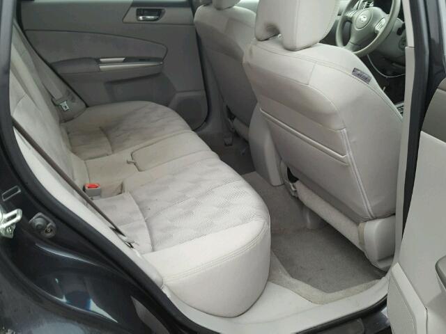 JF2SH6CC8AH777914 - 2010 SUBARU FORESTER 2 BLACK photo 6