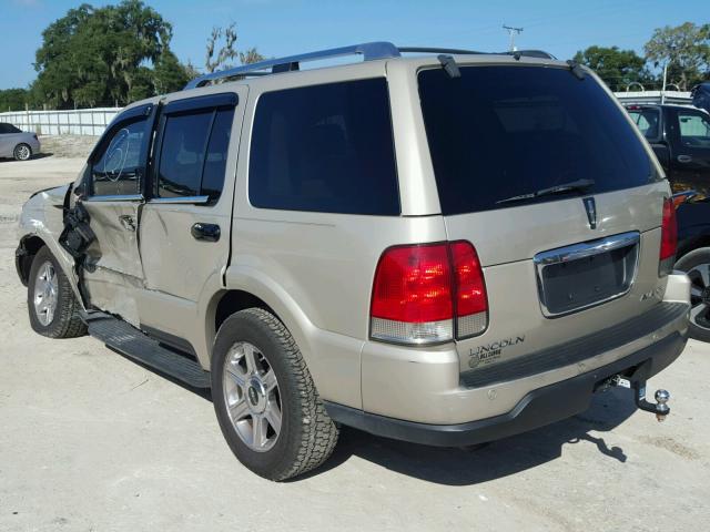5LMEU68HX5ZJ16860 - 2005 LINCOLN AVIATOR 金色 照片 3
