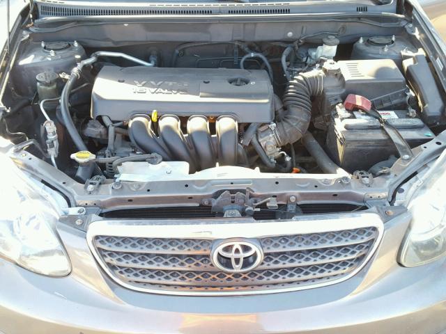 1NXBR32E16Z755681 - 2006 TOYOTA COROLLA CE GRAY photo 7