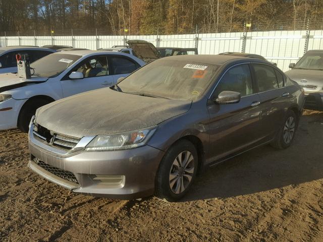 1HGCR2F30EA281994 - 2014 HONDA ACCORD LX GRAY photo 2