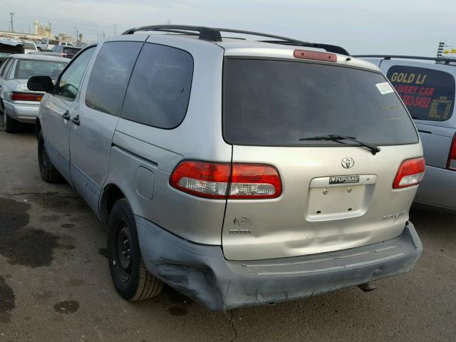 4T3ZF13C12U474880 - 2002 TOYOTA SIENNA LE BEIGE photo 3