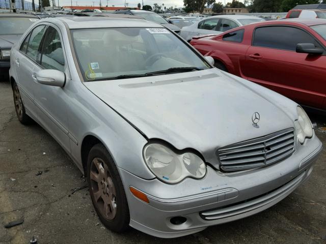 WDBRF81J55F692223 - 2005 MERCEDES-BENZ C 240 4MAT SILVER photo 1