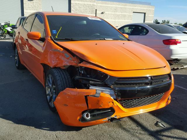 1C3CDFBB5ED768130 - 2014 DODGE DART SXT ORANGE photo 1