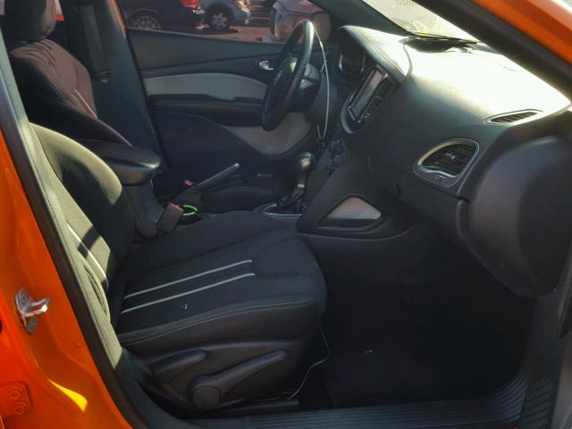 1C3CDFBB5ED768130 - 2014 DODGE DART SXT ORANGE photo 5