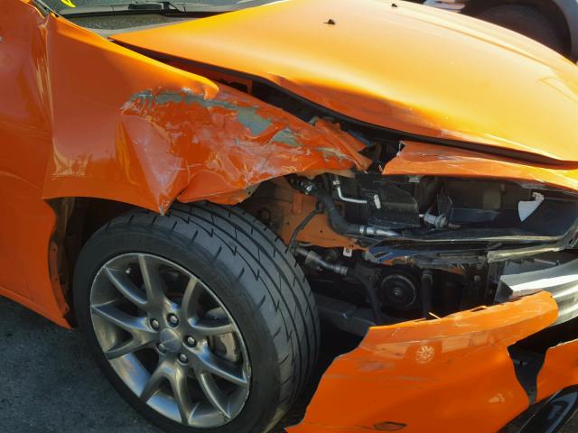 1C3CDFBB5ED768130 - 2014 DODGE DART SXT ORANGE photo 9